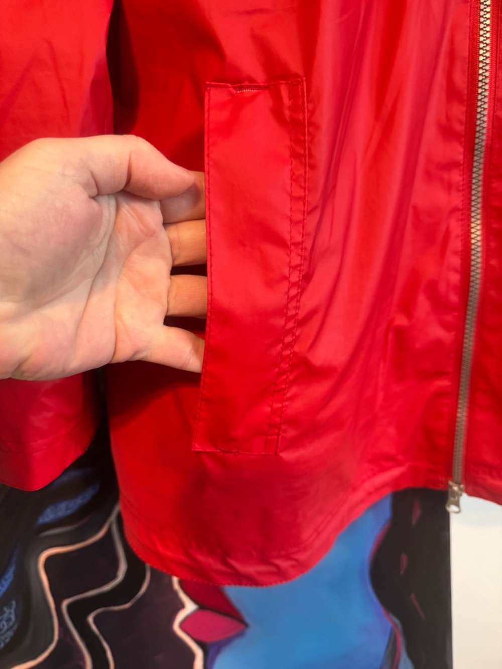 Charles River Apparel Red Rain Jacket 2XL New Englander Waterproof Hooded - Picture 3 of 14